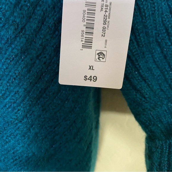 Liz Claiborne Teal Pullover Sweater Size XL - Picture 10 of 14